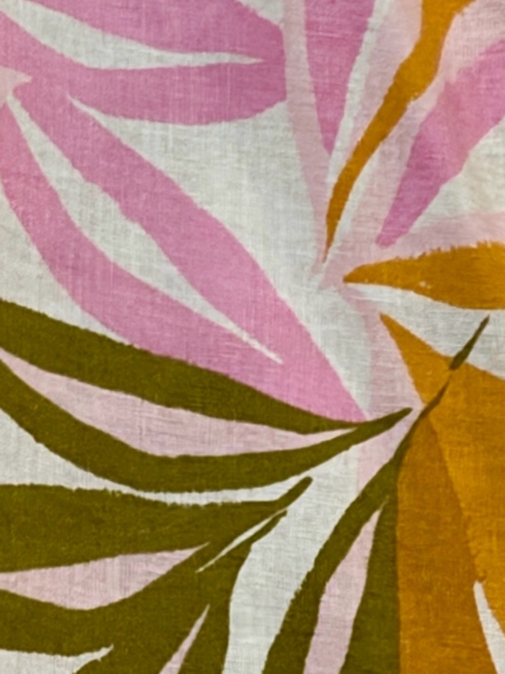 Anthropologie C&C California Tropical Print Linen Midi Dress Size M - Picture 8 of 10